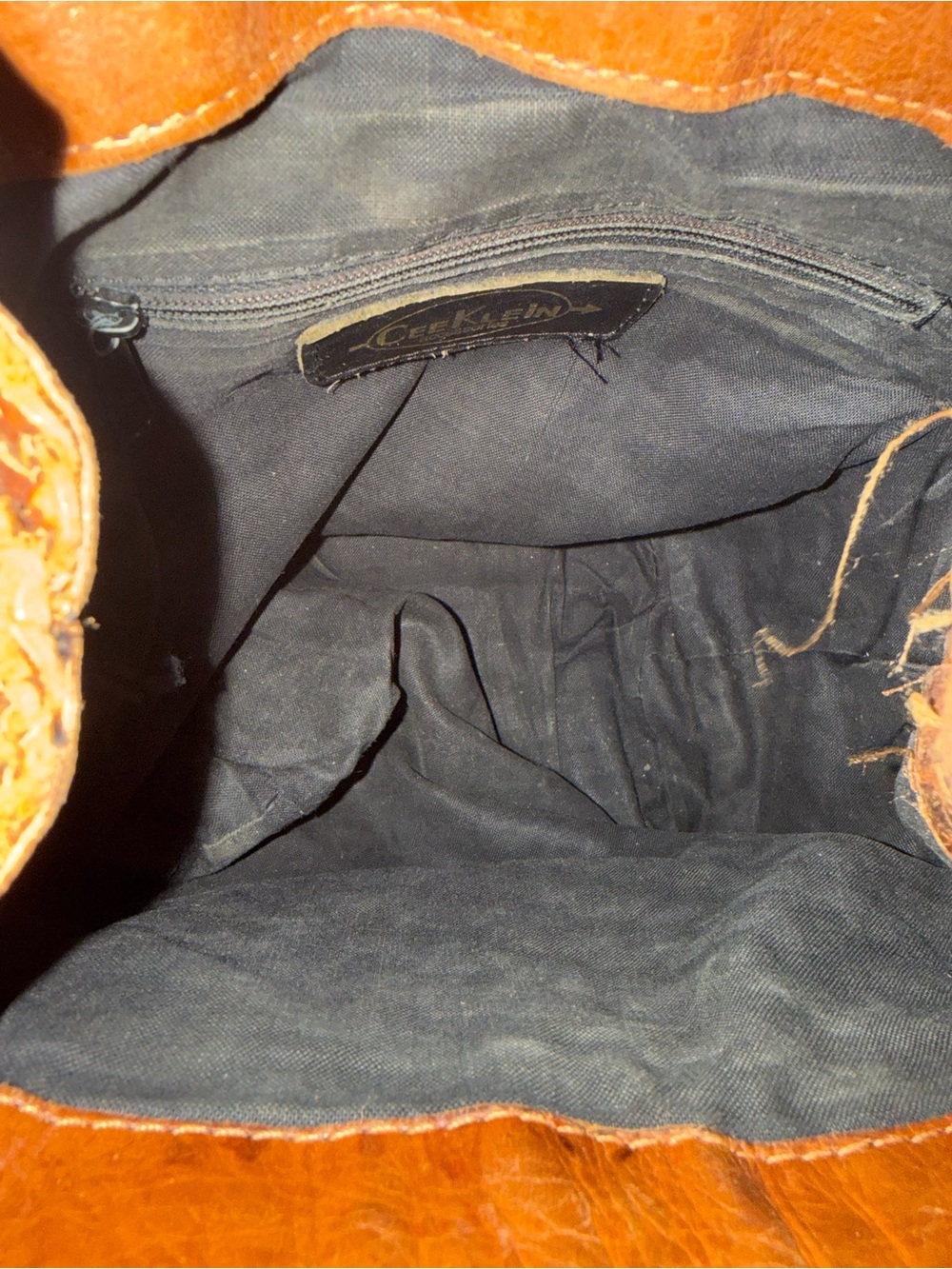 Woven Leather Bucket Shoulder Bag in Brown - Picture 6 of 6